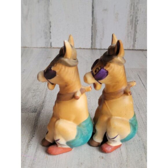 Vintage Japan donkey mule ceramic salt shakers‎ - Picture 7 of 8